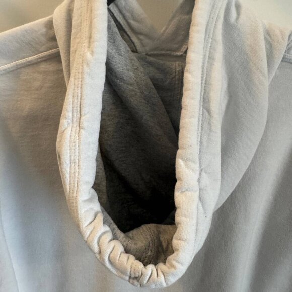 Champion Hoodie Mens Medium White Long Sleeve Drawstring Kangaroo Pocket Pullove - Picture 8 of 11